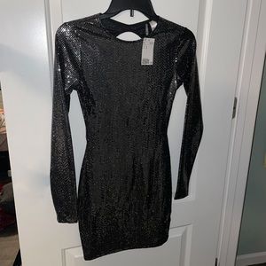 Divided H&M Sequined Black Dress 👗